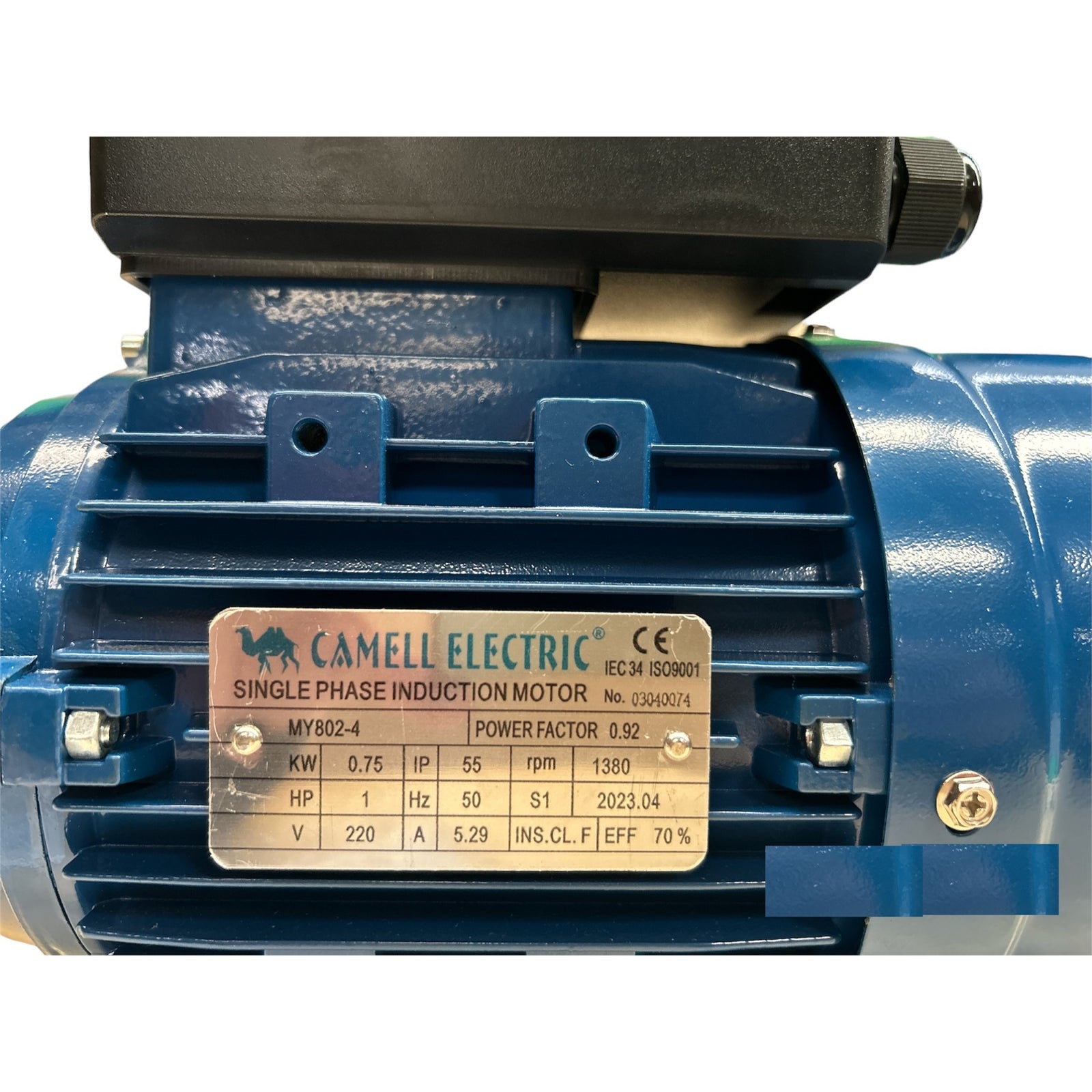 Motor Electrico 1hp 1400rpm Monofasico Licencia Italia