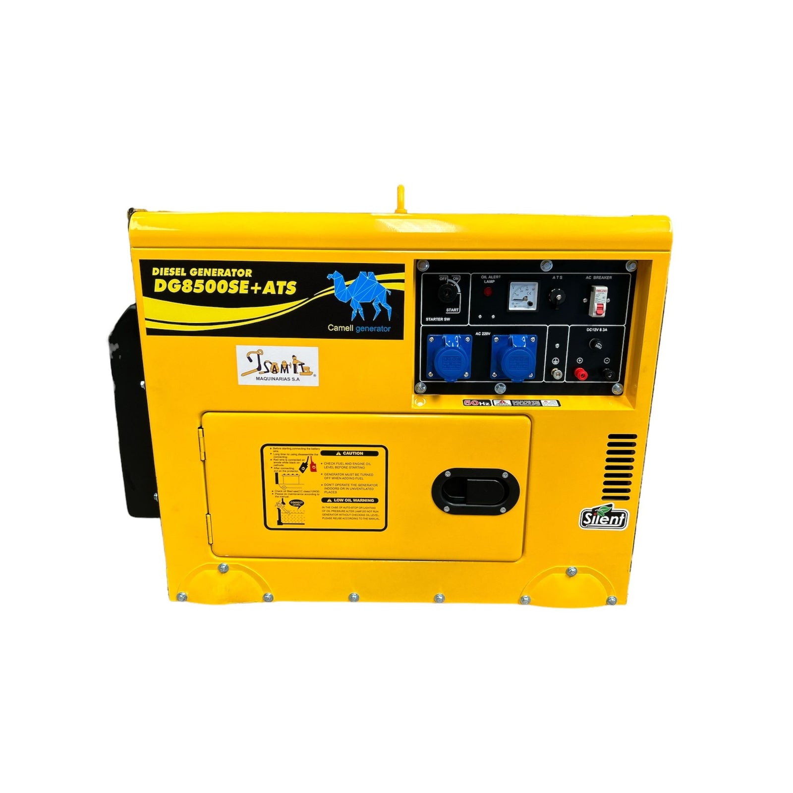 Generador Diesel Insonoro Ats 6.5kva Camell 6500w + 4 Ruedas