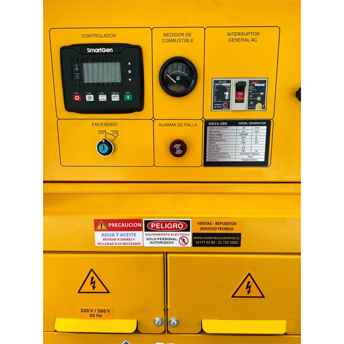 Generador Trifasico 33kva Diesel Camell Gd33380 Profesional