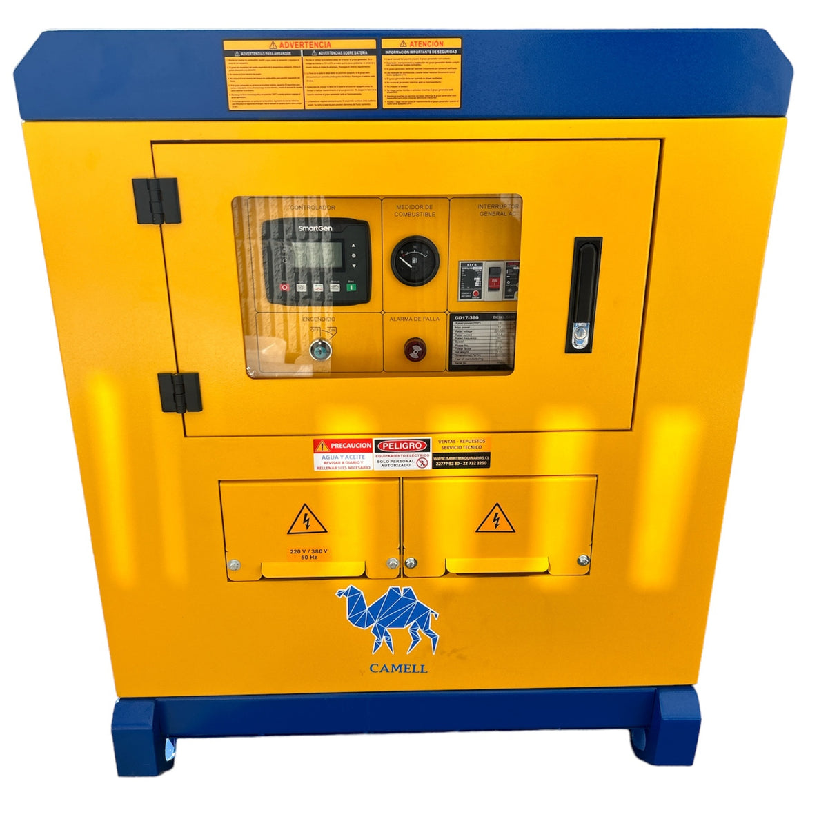 Generador Trifasico 17kva Diesel Camell Gd17380 Profesional