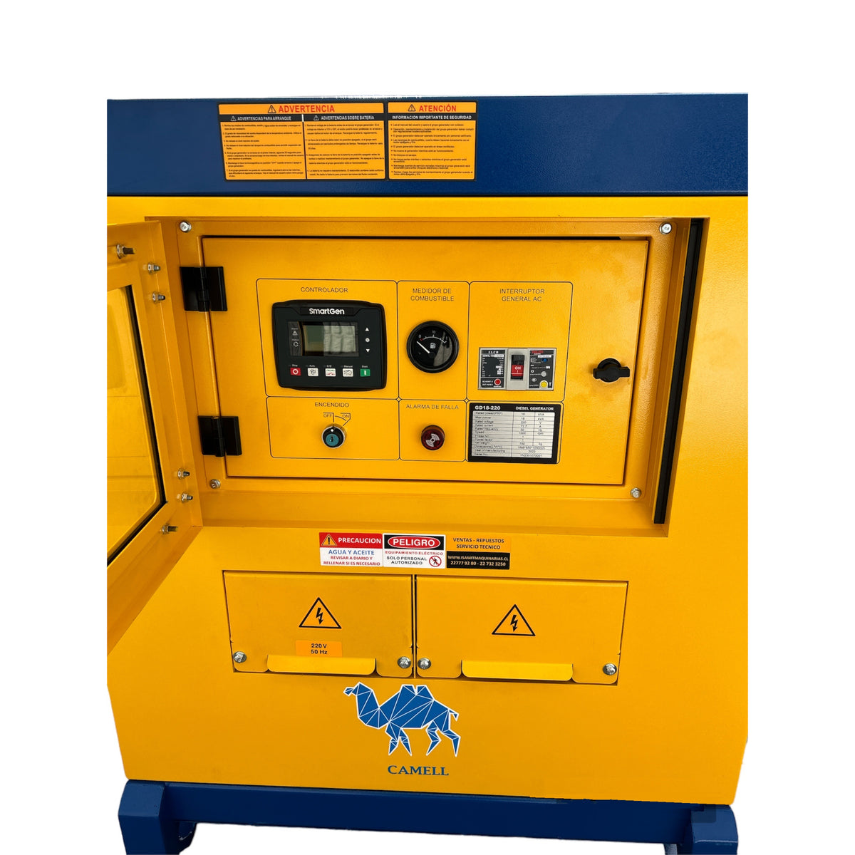 Generador Monofasico 18kva Diesel Camell Gd18220 Profesional