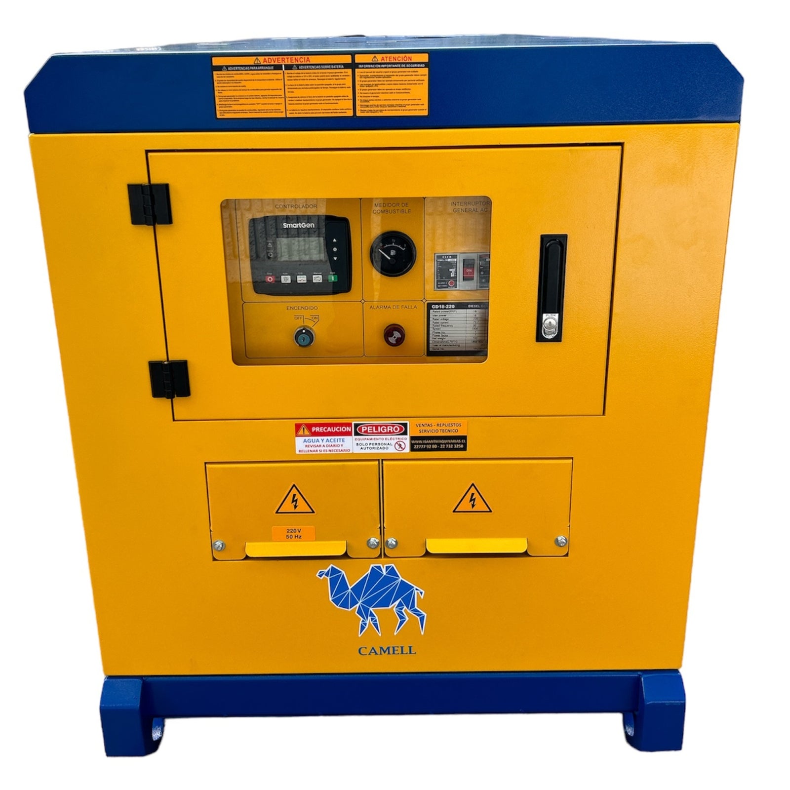 Generador Monofasico 18kva Diesel Camell Gd18220 Profesional