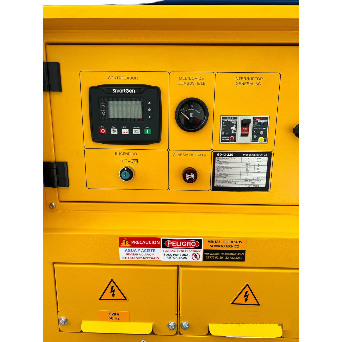 Generador Monofasico 13kva Diesel Camell Gd13220 Profesional