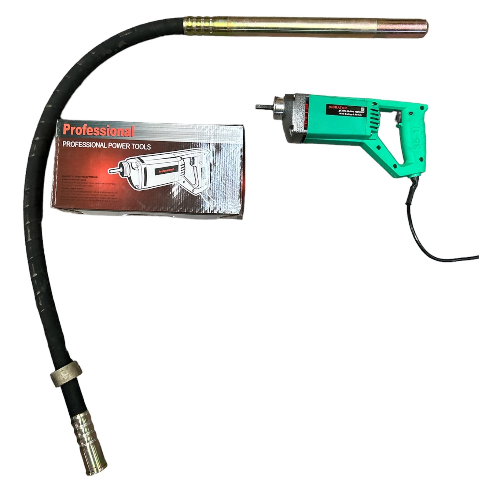 Vibrador Hormigon Sonda Vibradora Portatil 35mm 1.5mt 1.1hp