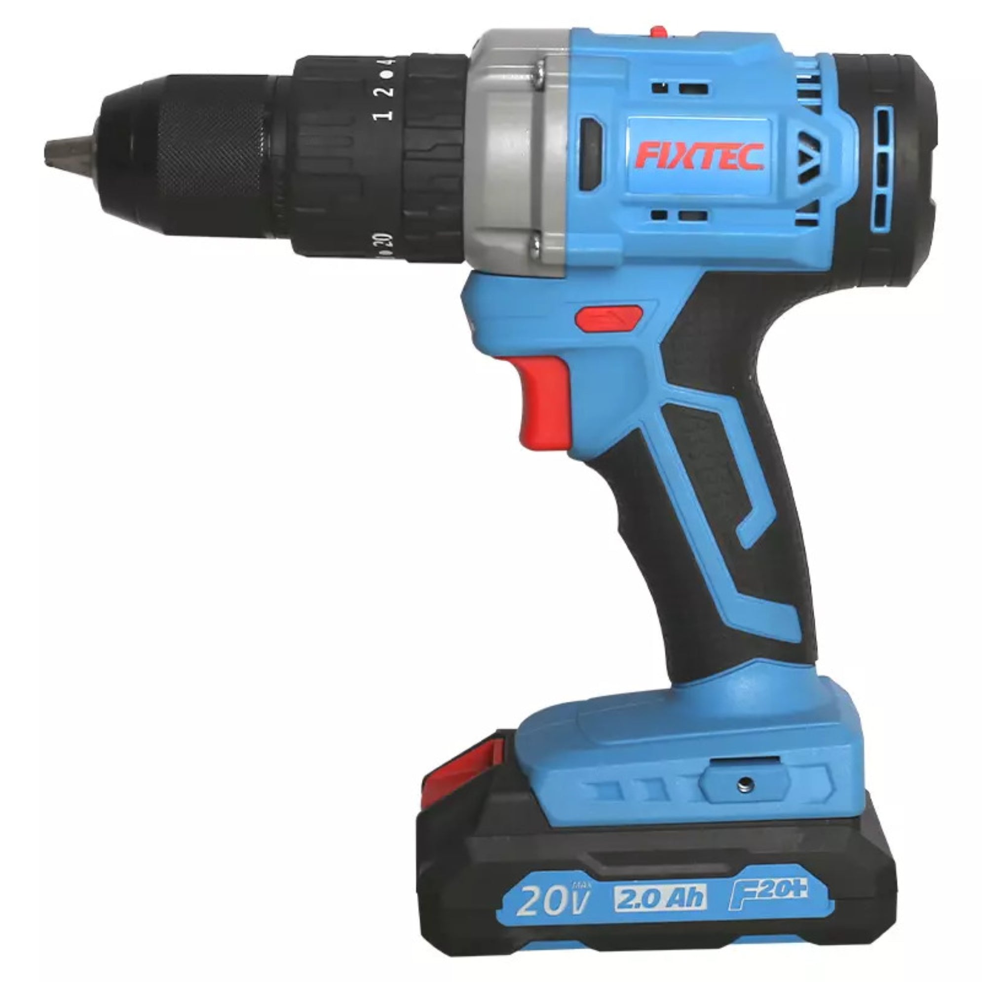 Taladro Fixtec Fcd20lfx F20+ 2.0a Con 2 Baterias Litio 20v