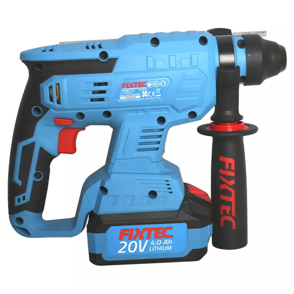 Rotomartillo Sds Plus Fixtec Fcrh22lfx-4 F20+ 2 Bateria 4.0a