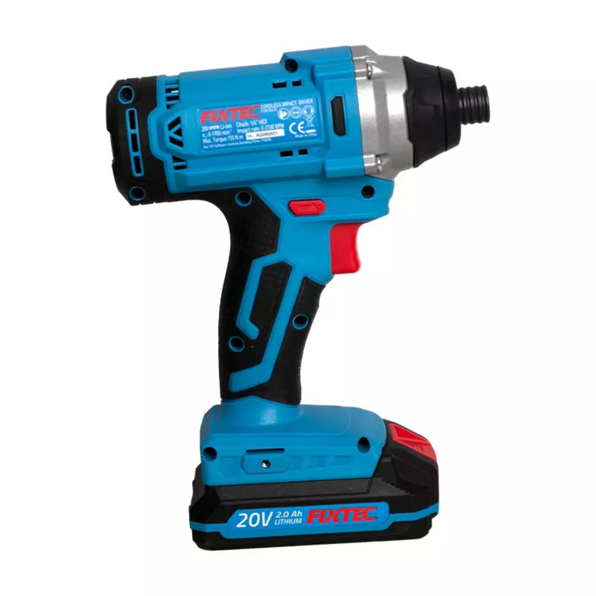 Atornillador de Impacto Fixtec Fcid150lfx-12 F20+ 150nm 1x2.0a Litio