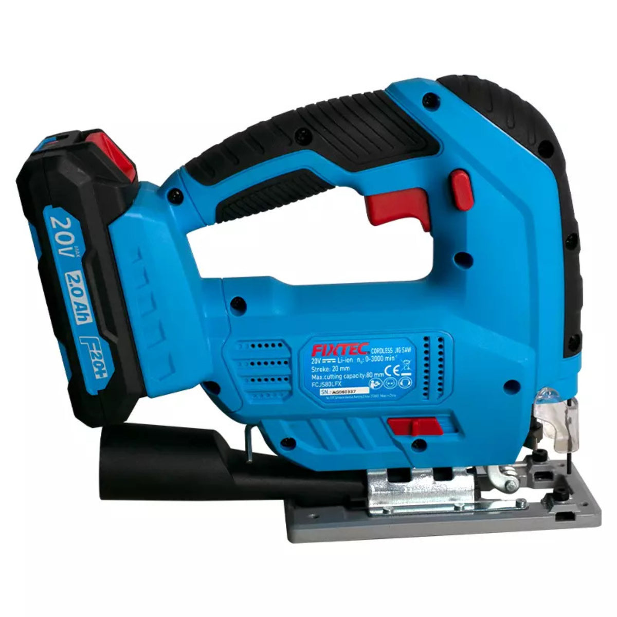 Sierra Caladora Fixtec Fcjs80lfx-12 F20+ 2.0a Litio