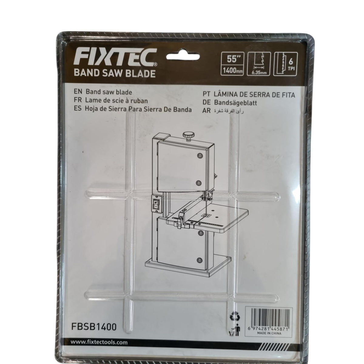 Hoja De Sierra De Banda 55'' O 1400mm Para Fixtec 8'' 350w