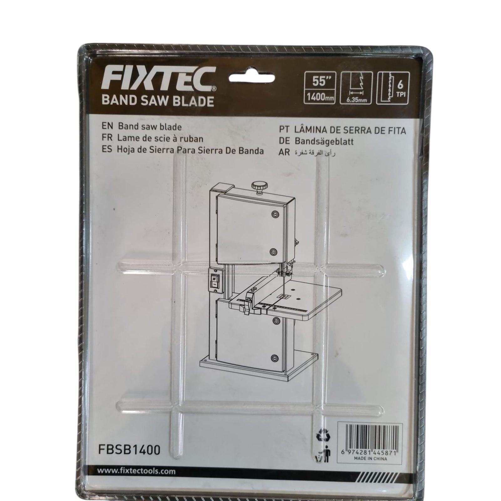 Hoja De Sierra De Banda 55'' O 1400mm Para Fixtec 8'' 350w