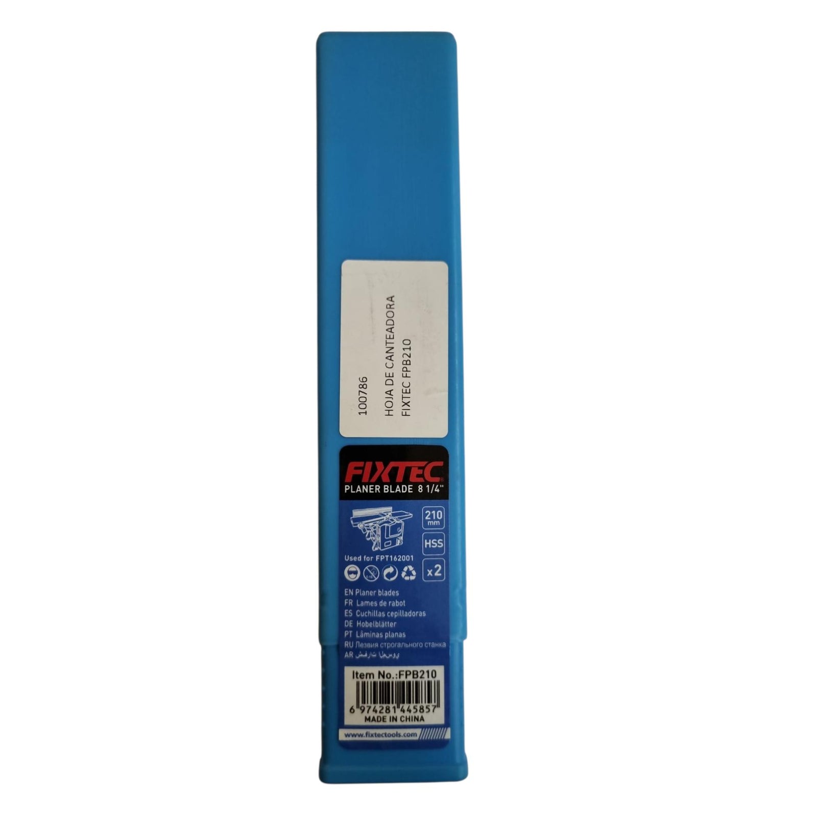 Hoja Corte O Cuchillo Canteadora 210mm X 16.5mm Fixtec