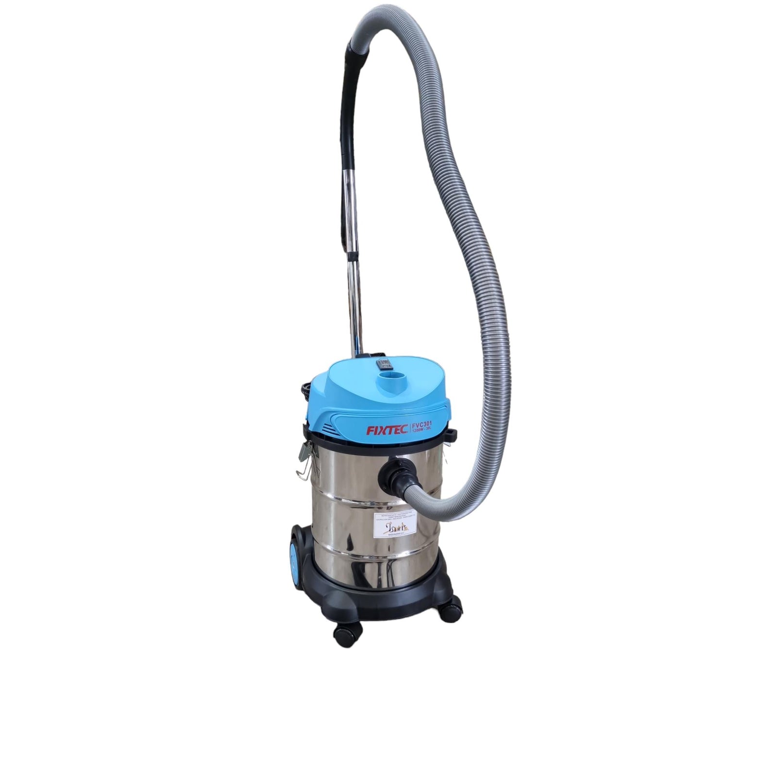 Aspiradora Industrial Polvo Agua 30L Fixtec + 5 Accesorios