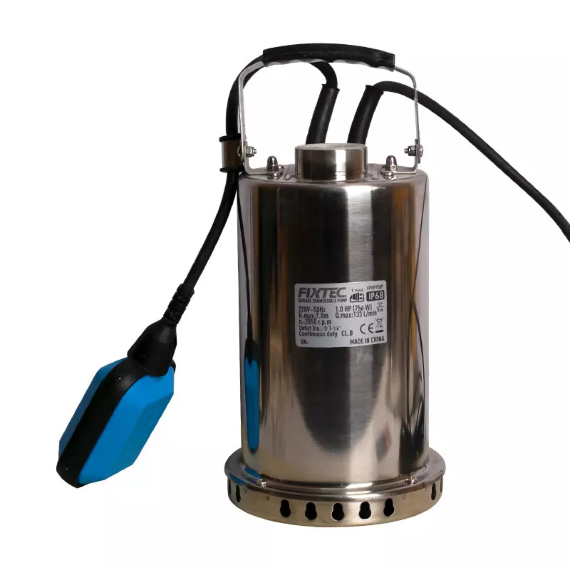 Bomba Sumergible 1.1/4 Fixtec Fpdp370p 0.5hp 370w 108l/min