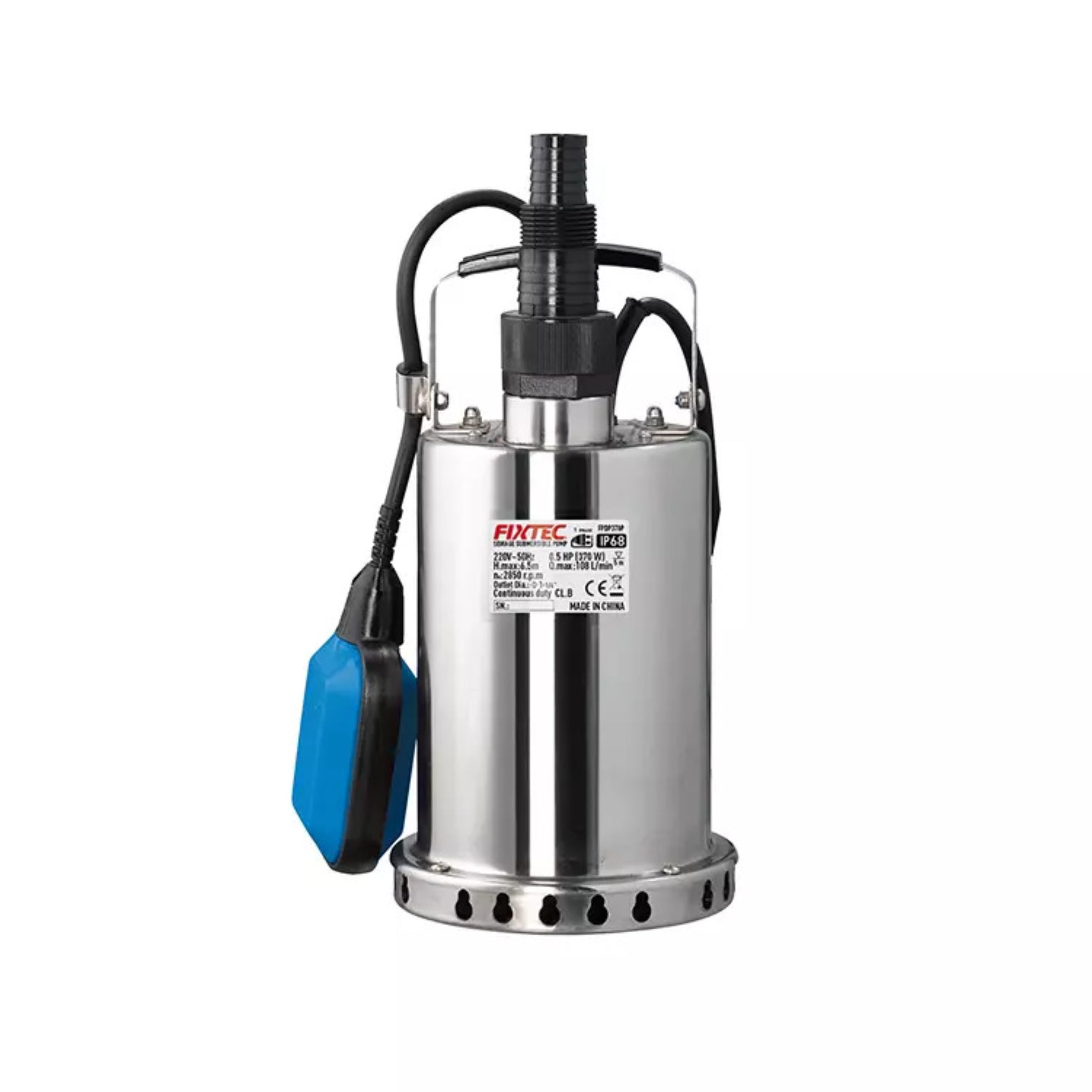 Bomba Sumergible 1.1/4 Fixtec Fpdp370p 0.5hp 370w 108l/min
