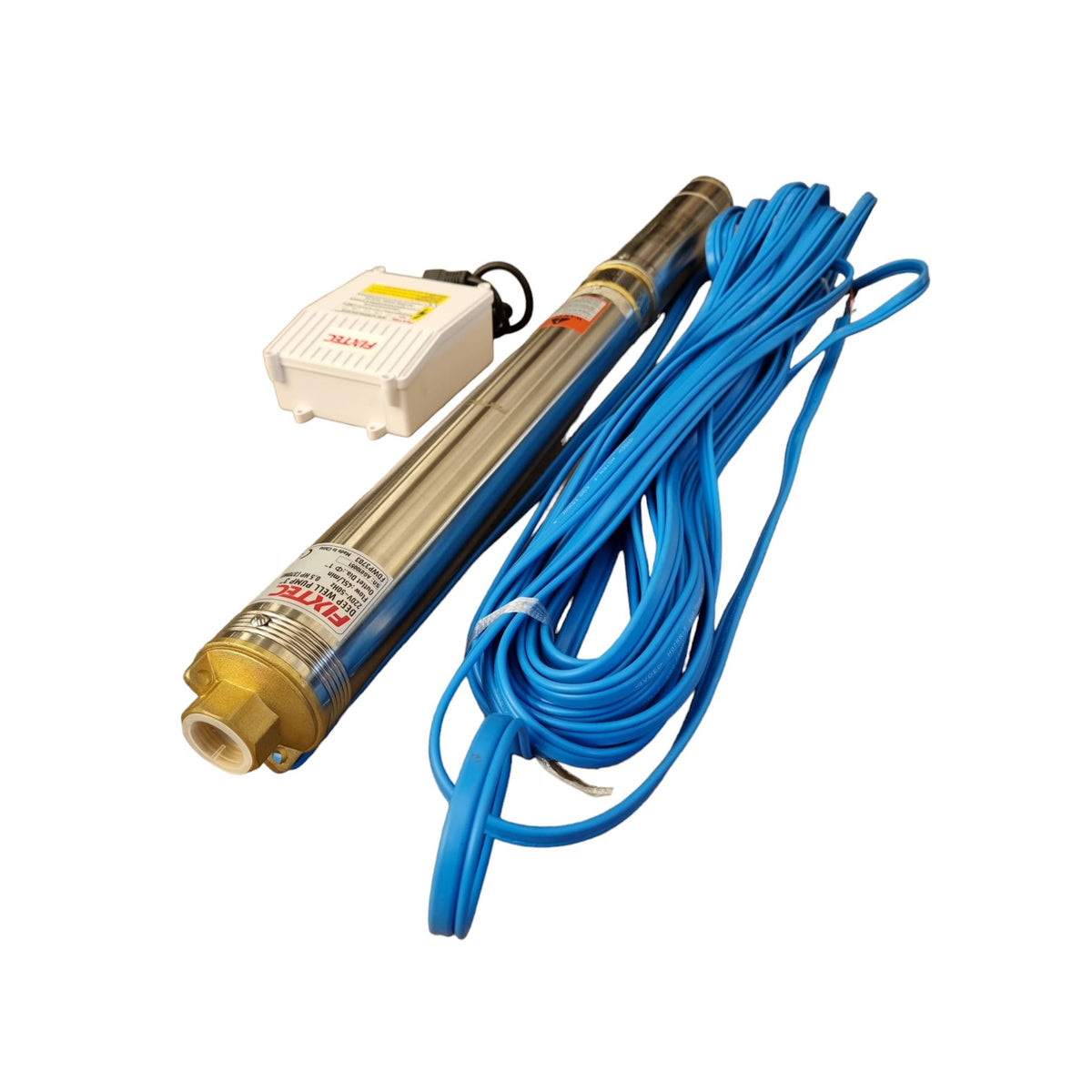 Bomba Pozo Profundo 3 Fixtec 0.5hp 370w + Caja + 30m Cable