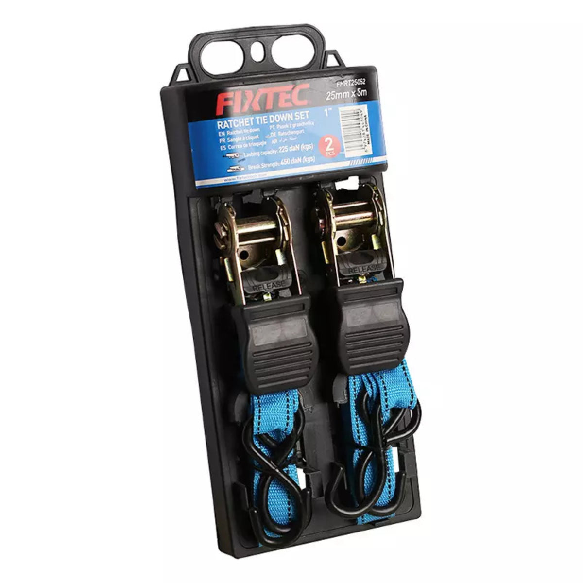 Eslinga Ratchet (225kg) Fixtec Fhrt25052 25mm X 5mt (2unid)