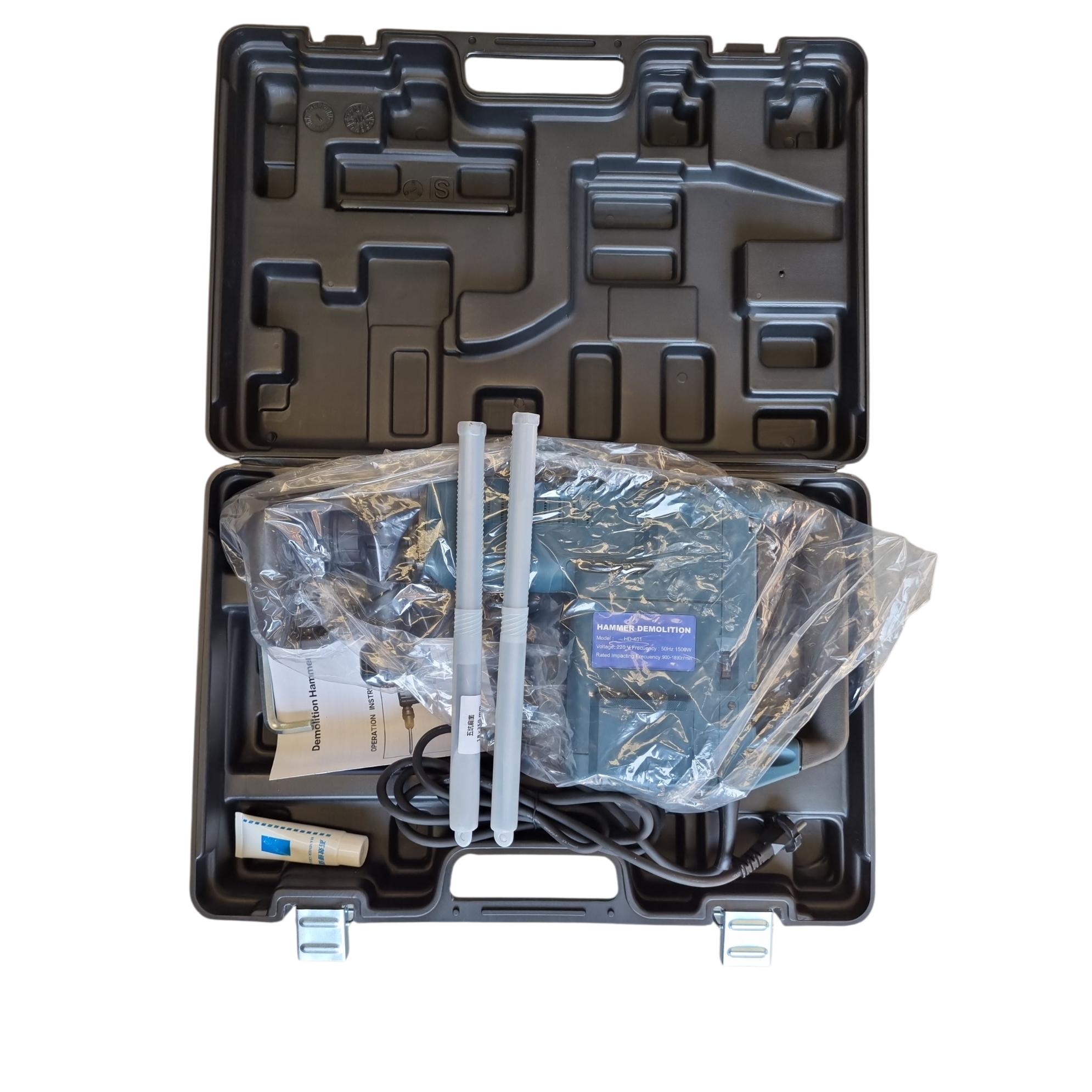 Martillo Demoledor Cincelador 10kg Camell 410 1500w + 2 Accesorios