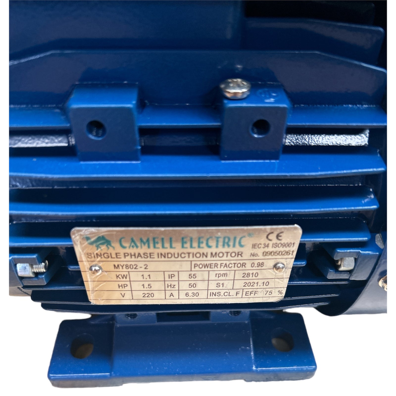 Motor Electrico 1.5hp 2800rpm Monofasico Licencia Italia