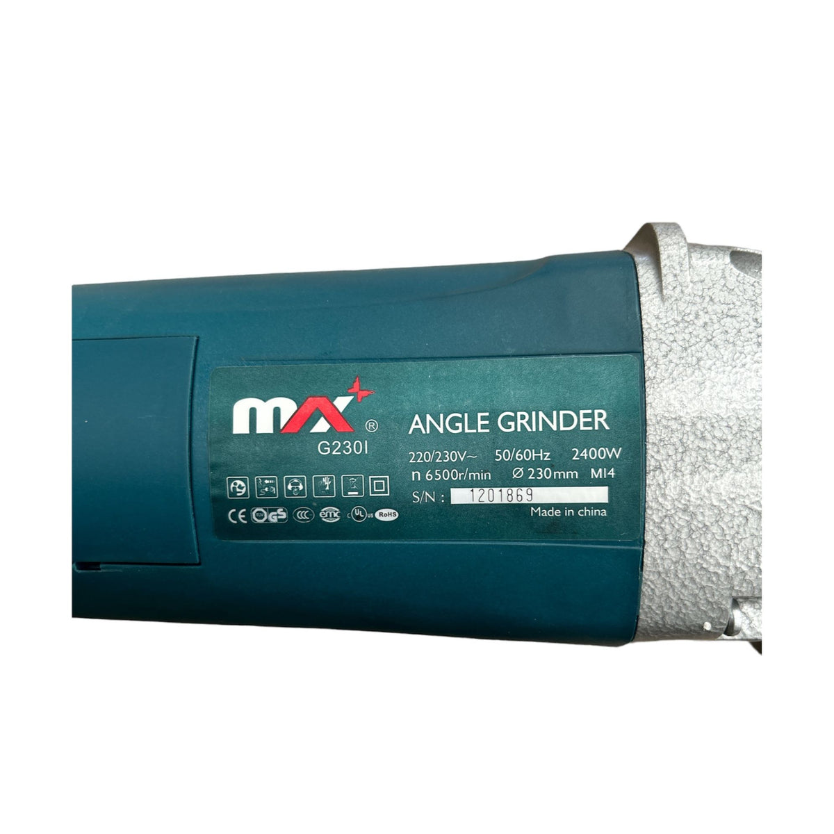 Esmeril 9 2400 Watt 230mm / Max 2301 Tipo Bosch / 6500rpm