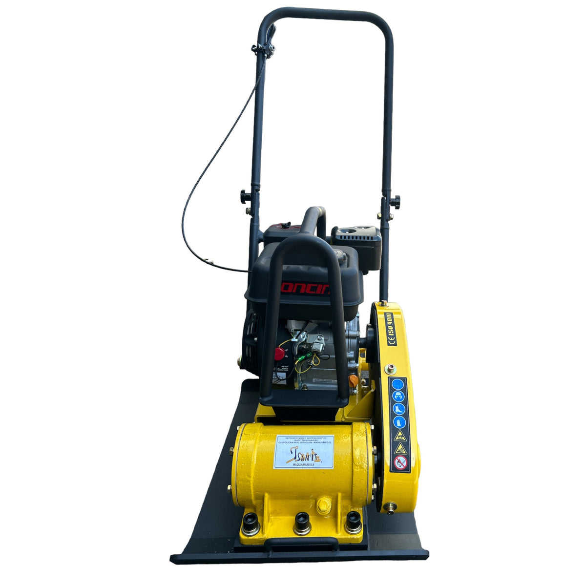 Placa Compactadora 6.5hp 1500kg Con Ruedas - Base 59x42cm
