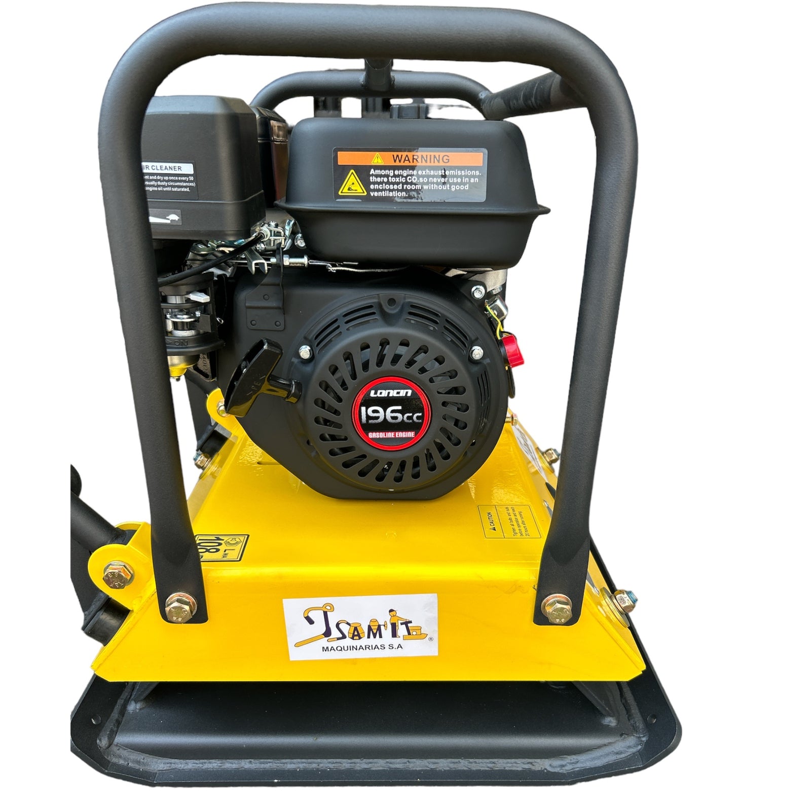 Placa Compactadora 6.5hp 1500kg Con Ruedas - Base 55x45cm