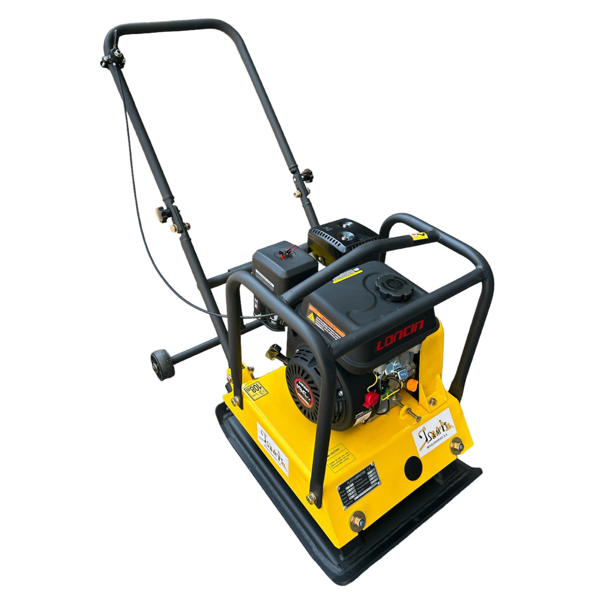 Placa Compactadora 6.5hp 1500kg Con Ruedas - Base 55x45cm