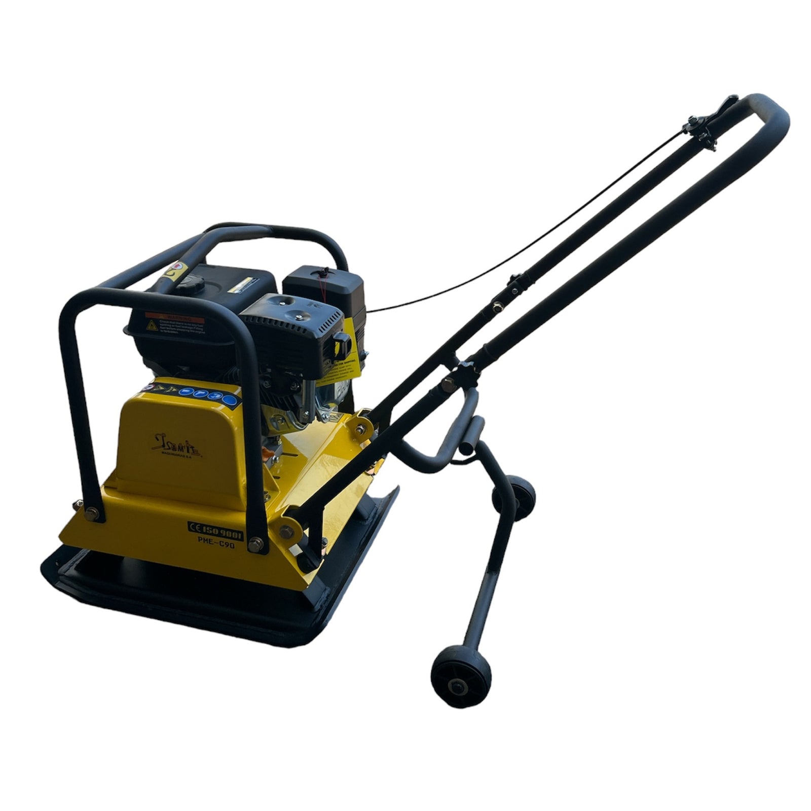 Placa Compactadora 6.5hp 1500kg Con Ruedas - Base 55x45cm