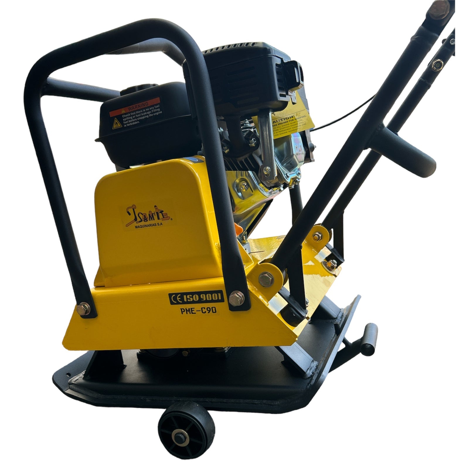 Placa Compactadora 6.5hp 1500kg Con Ruedas - Base 55x45cm