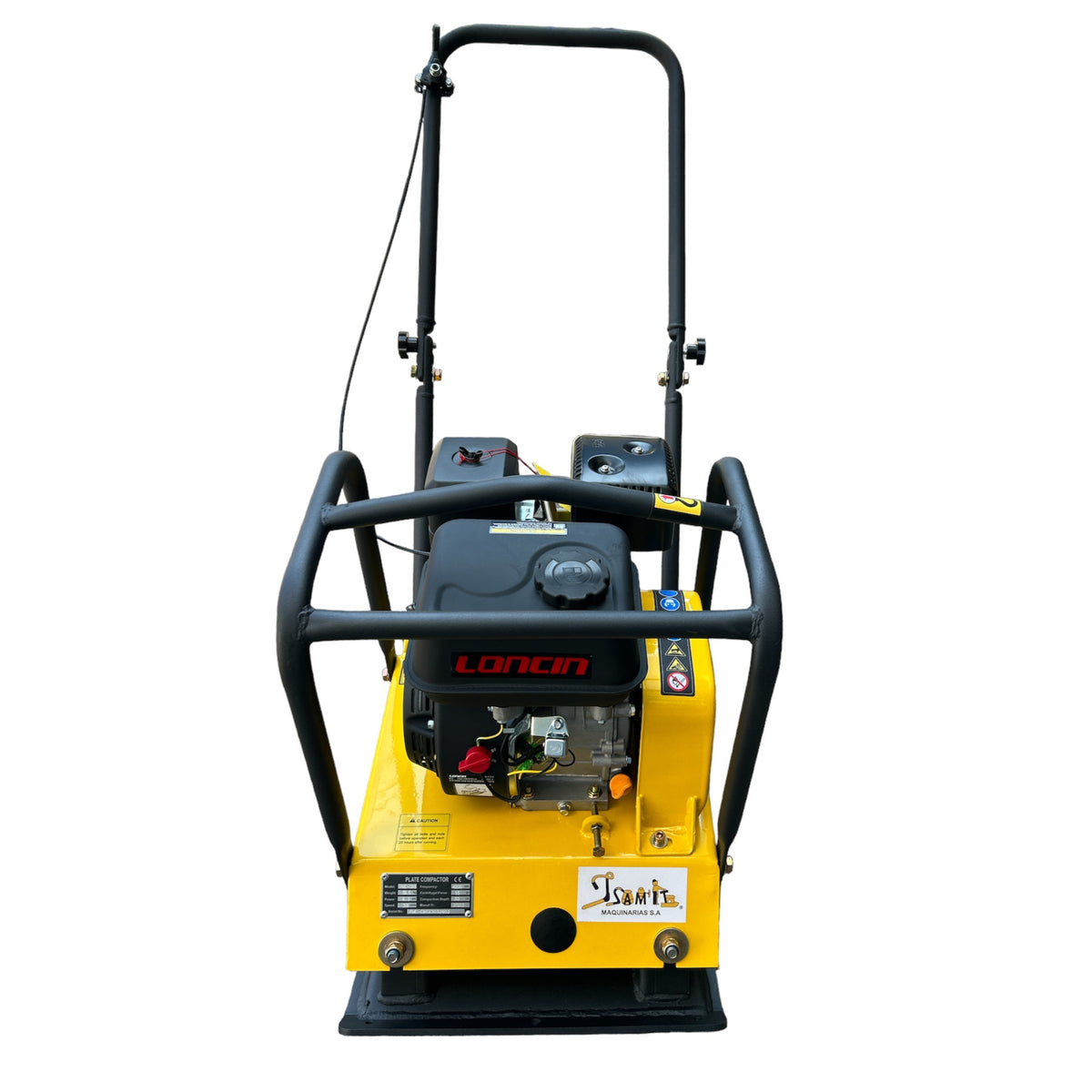 Placa Compactadora 6.5hp 1500kg Con Ruedas - Base 55x45cm