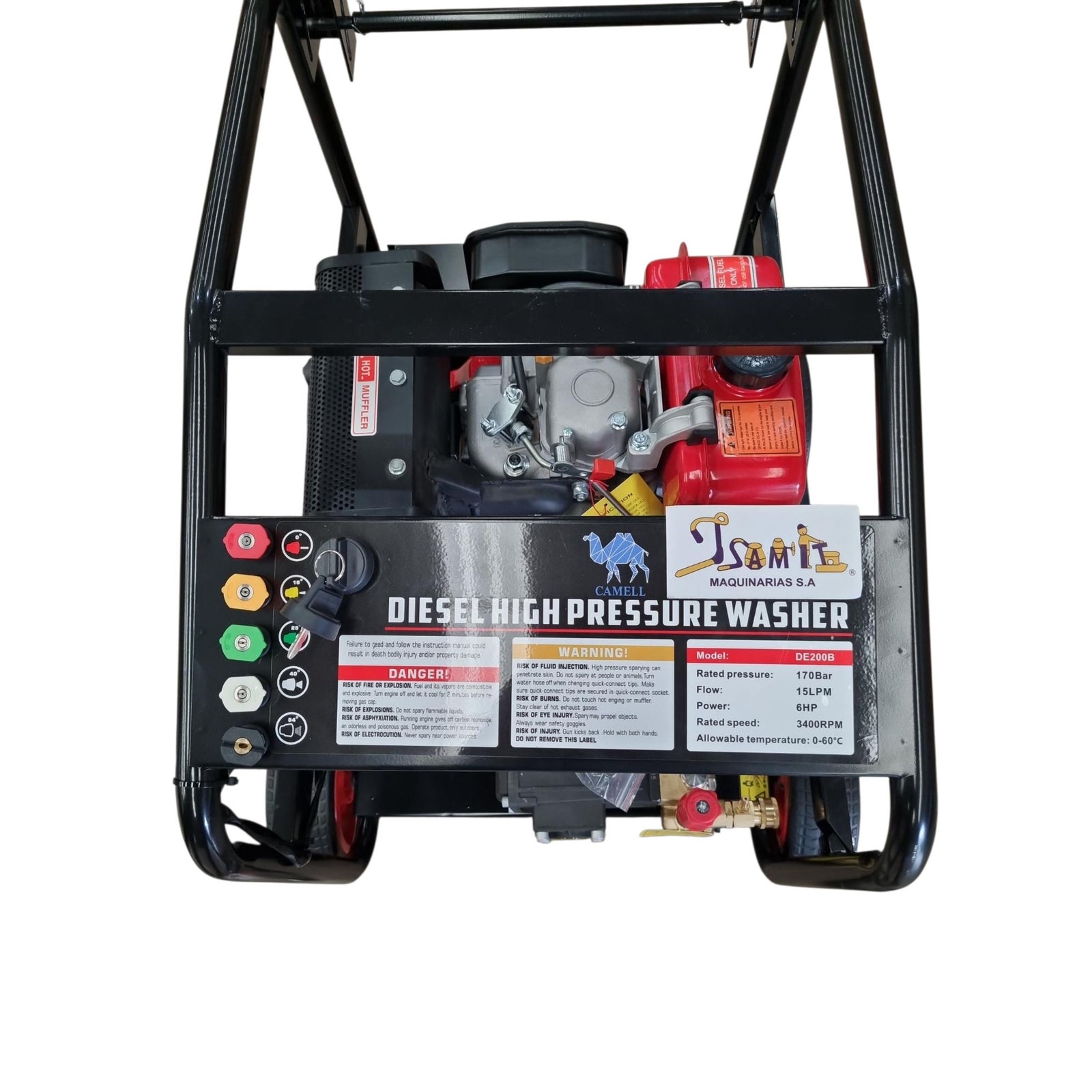 Hidrolavadora Industrial Diesel 6hp 170bar - 2500psi