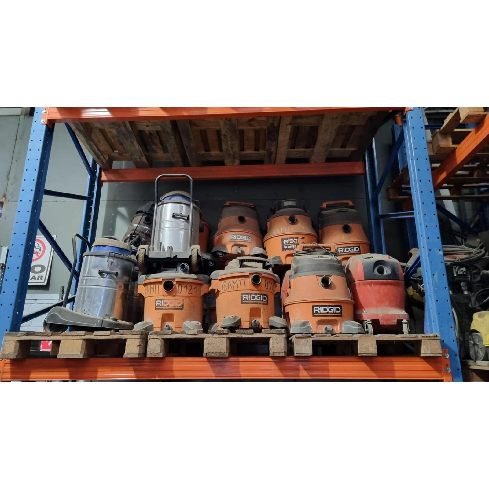 Lote de 22 Aspiradora Ridgid Wd0655 y Camell 60 Litros No Operativas